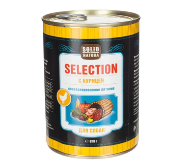 Solid Natura Selection Курица влажный корм для собак консерва