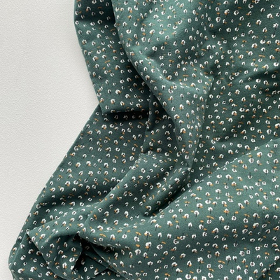 Фланель Деревья на изумрудном фоне