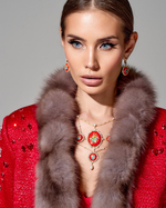 Жакет с меховой отделкой "Княжна"