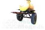 ACPT-0.9 tank trailer for kvass or beer transportation. Scale 1/14