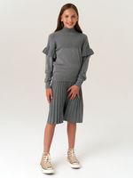 Джемпер для девочки AT244 серый