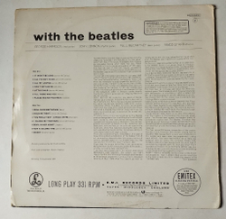 Винтажная виниловая пластинка LP With The Beatles (Portugal 1977)