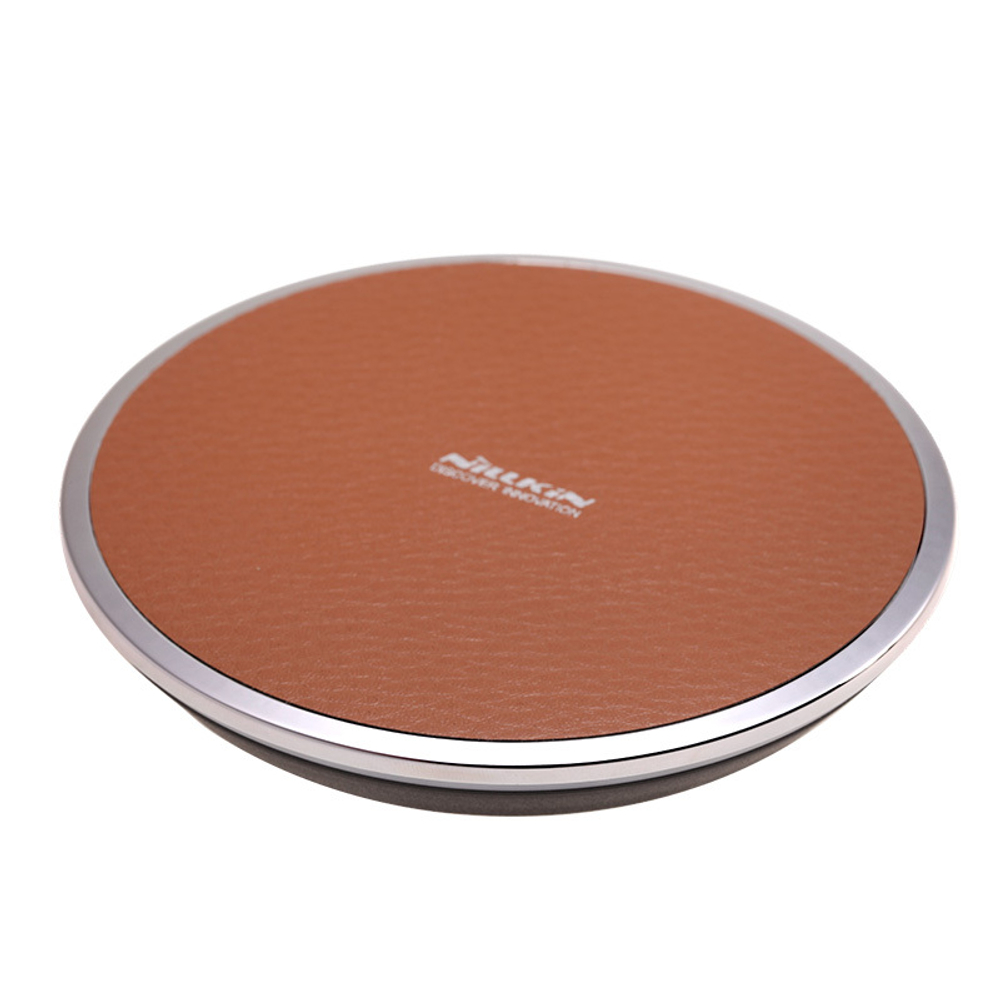 Беспроводная зарядка с имитацией кожи коричневого цвета Magic Disk 3 от Nillkin