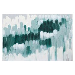 Панно декоративное с ручной росписью By Feel, 120х80 см, индиго