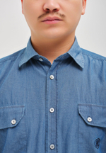Рубашка мужская Denim LIGHT BLUE