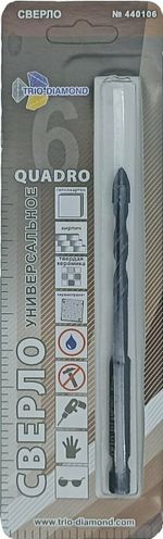 Сверло универсальное квадро 6мм 440106