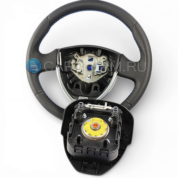 Руль на Лада Приора 2, Калина 2, Гранта в экокоже с подушкой безопасности