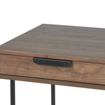 Письменный стол Mesa 100х55 орех, черный