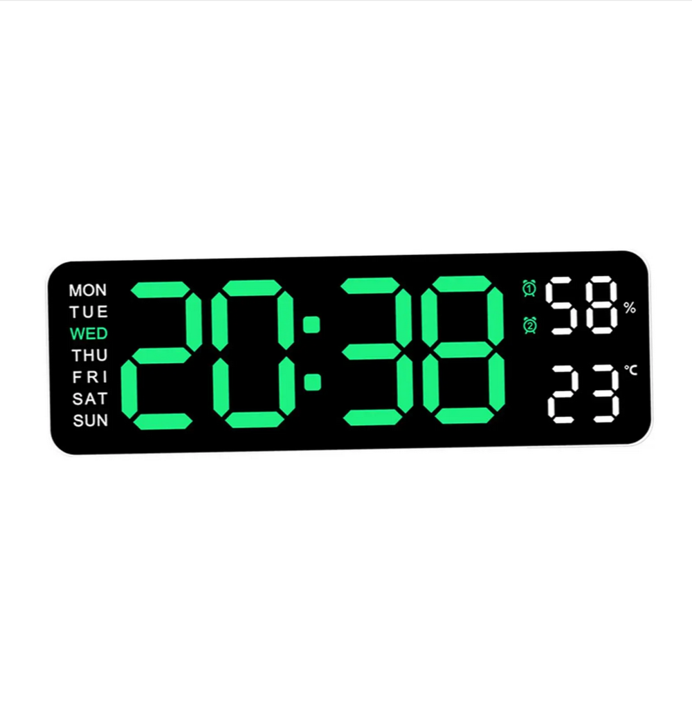 Часы настольные LED MIRROR NO.: 5503 Green&White