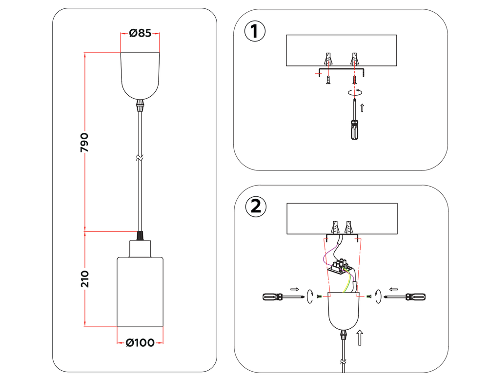 Ambrella Подвесной светильник в стиле лофт Traditional TR3695