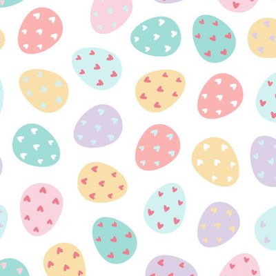 Нежный пасхальный паттерн. Пасхальные яйца