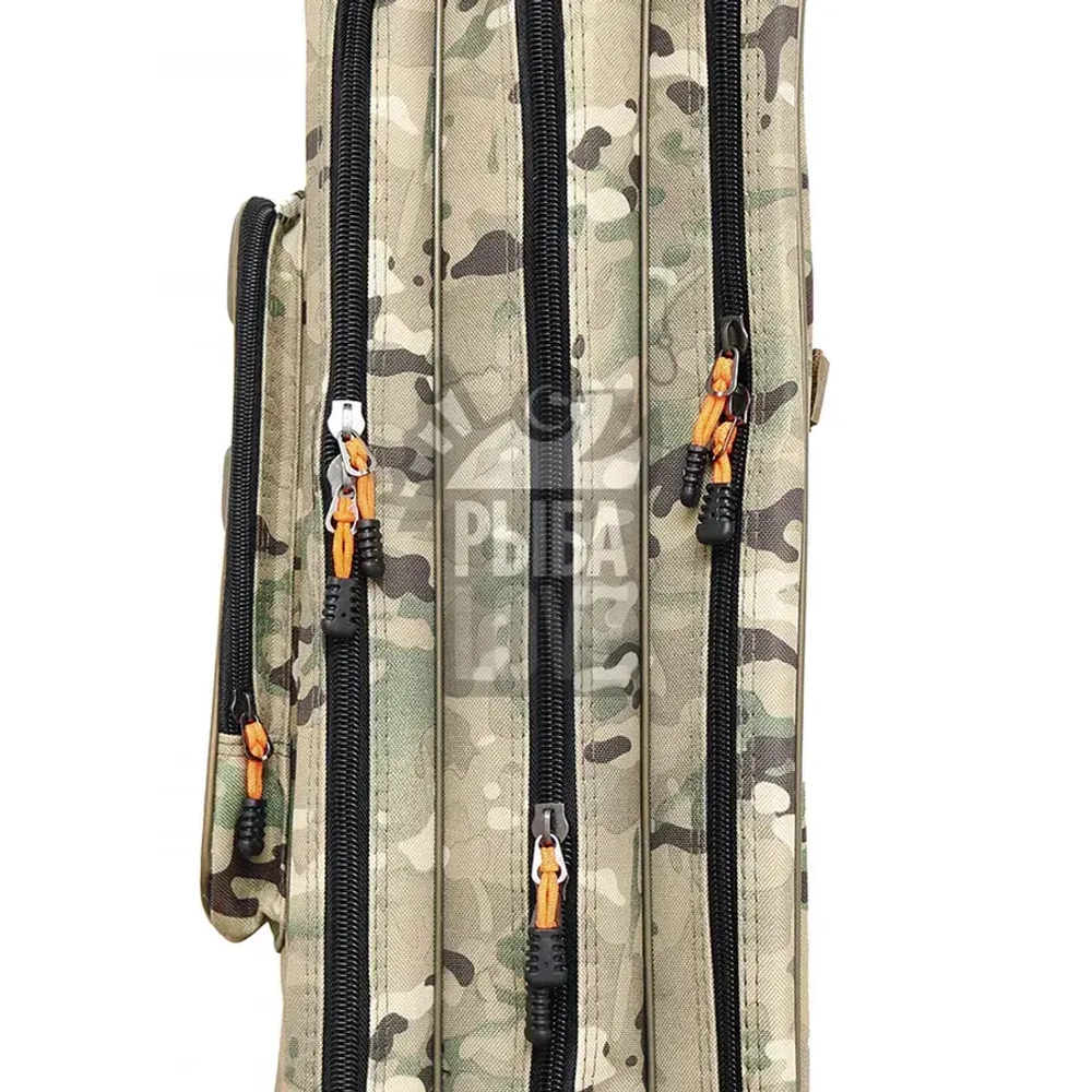 Чехол для удилищ с катушкой полужесткий KAIDA Rodcase Camo (3+2) 3 отделения
