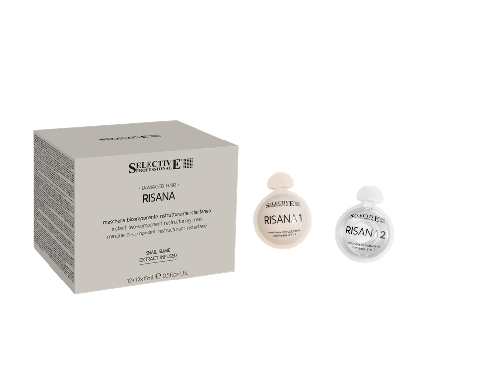 RISANA Двухкомпонентная восстанавливающая маска 12+12 15 мл