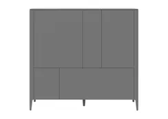 Шкаф Type 3 двери 2 ящика высота 135 см (серый)