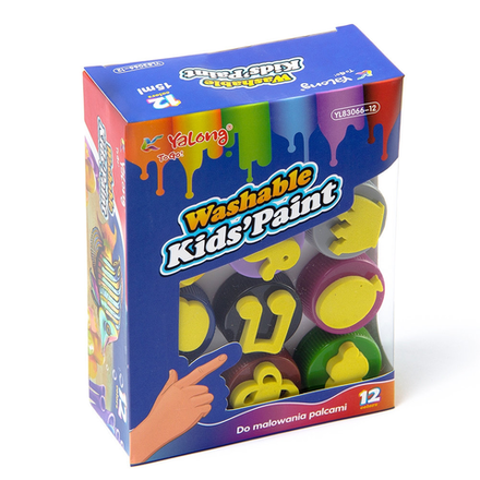 Краски пальчиковые Paint 12 цветов