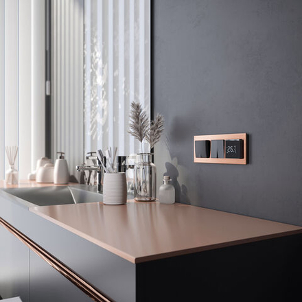 Рамка на 3 поста Aluminium (коричневый алюминий)