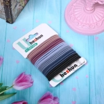 Резинки для волос 24шт на блистере «Your Style», однотонные, d-4,6см●