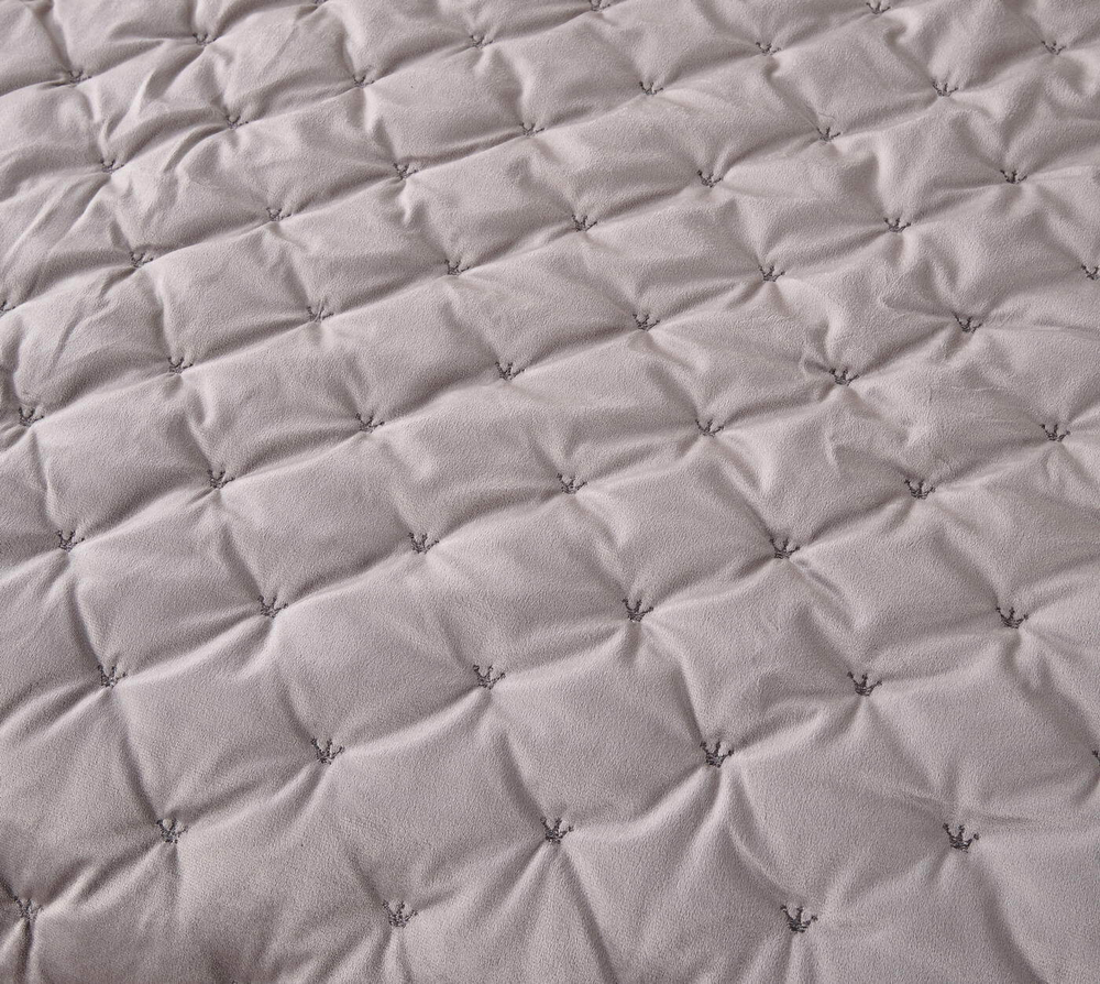 Покрывало 240x260 Sofi De MarkO Лея серебряно-серое