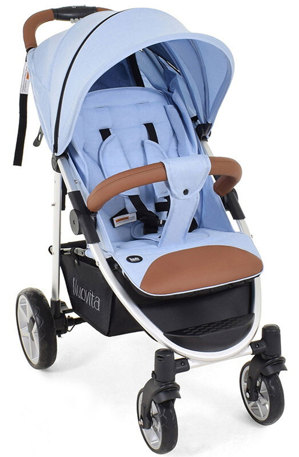 Прогулочная коляска Nuovita Corso Azzurro, Argento / Cветло-голубой, Серебристый