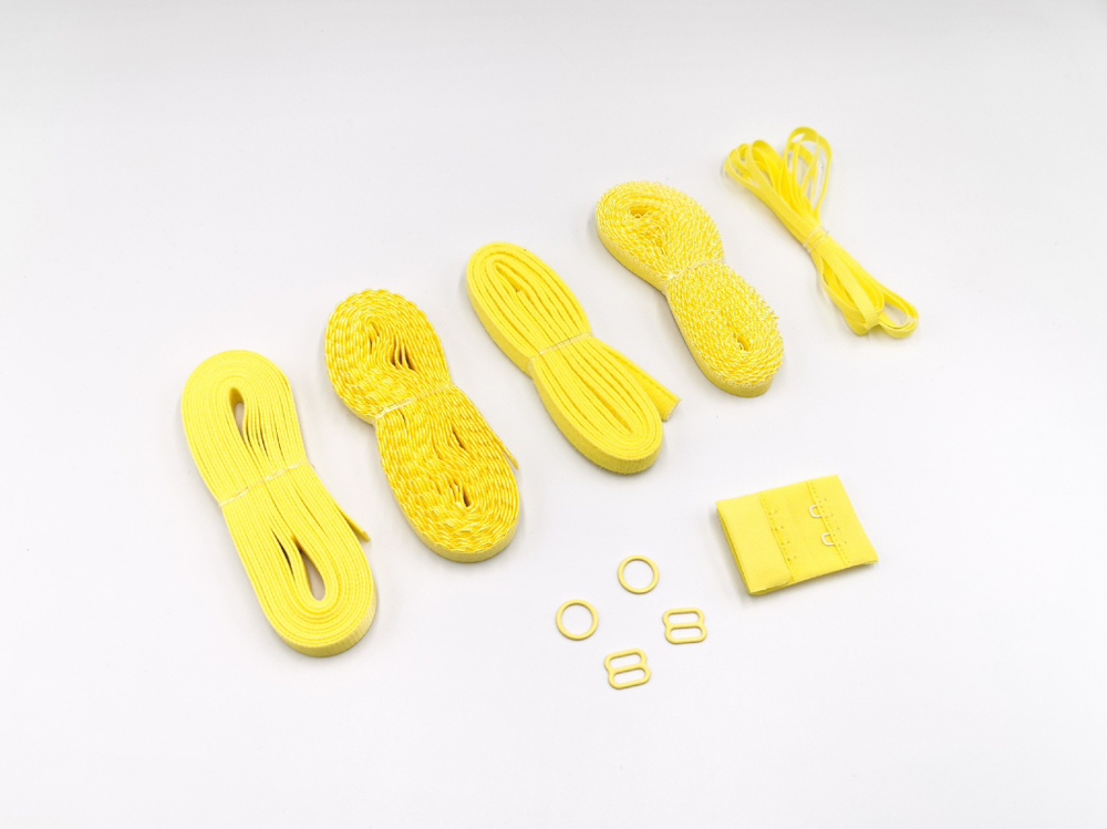 Набор резинок и фурнитуры №2, желтый