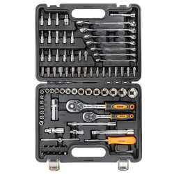 Набор инструментов 82 пр. 1/4''3/8''(6гр.)(4-22мм) ISMA ISMA-4821-5DS-м