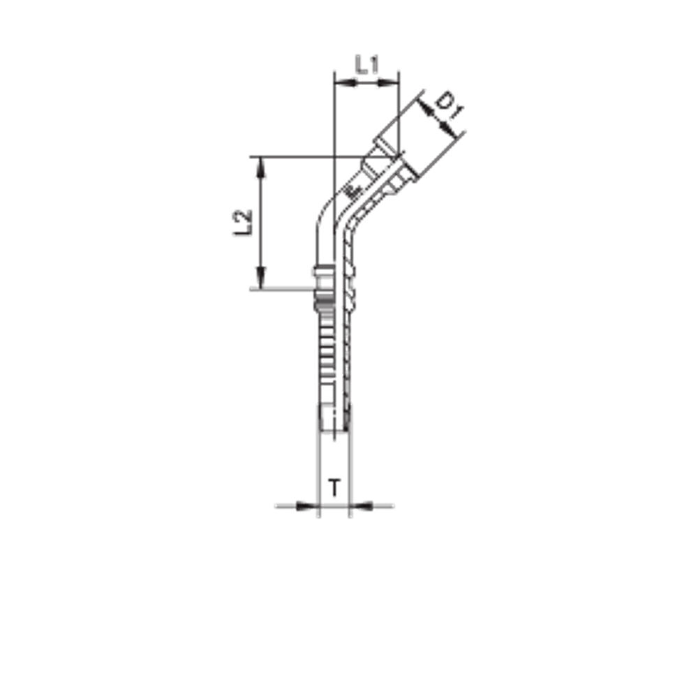 Фитинг DN 20 SFL 1 44.5 (45) Interlock