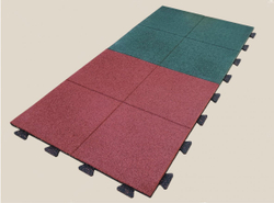 Резиновая плитка EcoStep Gym 1000х1000 (20-60 мм) со скрытыми замками