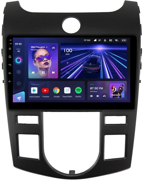 Магнитола для KIA Cerato 2 2008-2013 (климат, рамка черная) - Teyes CC3L на Android 10, CarPlay, 4G SIM-слот