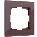 Рамка на 1 пост Favorit (мокко,стекло)