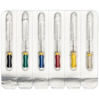 Pro-Endo H-Files №15-40 Ассорти (25мм) (6шт.) Про-Эндо Аш-файлы, каналорасширители ручные