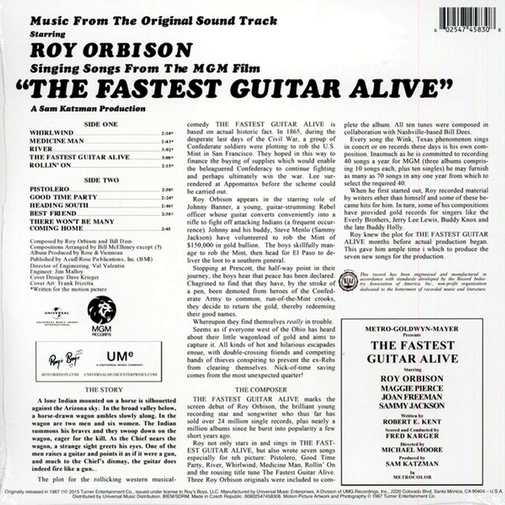 Roy Orbison / The Fastest Guitar Alive (LP)