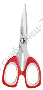 ЗУБР 135 мм, двухкомпонентные ручки, хозяйственные ножницы (40441-13)