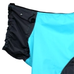 Комбинезон дождевик для собак демисезонный White Wolf вырез на мальчика бирюзово-серый