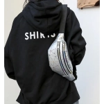 Сумка на пояс «Harizma», цвет серебро, 31*12 см