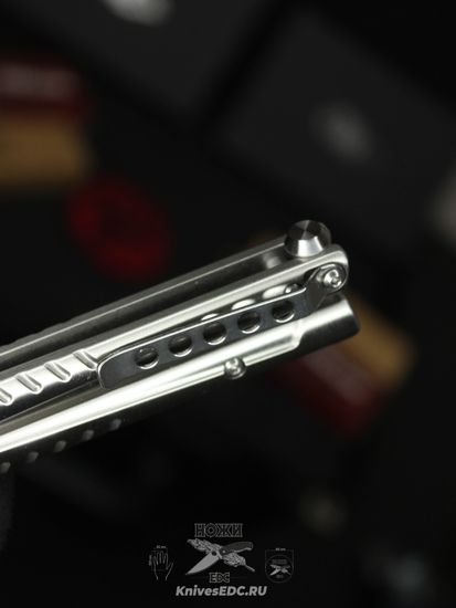 Складной нож STEELCLAW бабочка Секиро-01 c клинком из стали D2, рукоять Stainless Steel