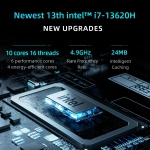Ноутбук ThundeRobot 911 X - Intel Core i7-13620H, RAM 16 ГБ, SSD 512 ГБ,NVIDIA GeForce RTX 4060(8 Гб), 15.6"