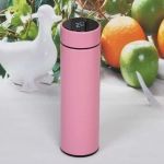 Термос 500мл «Стиль» с датчиком температуры и ситом, розовый
