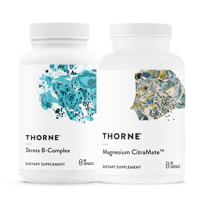 Комплект для борьбы со стрессом: Magnesium CitraMate + Stress B-Complex, Thorne Research