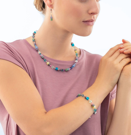 Серьги Coeur de Lion Multicolour Pastel Silver 2838/20-1580