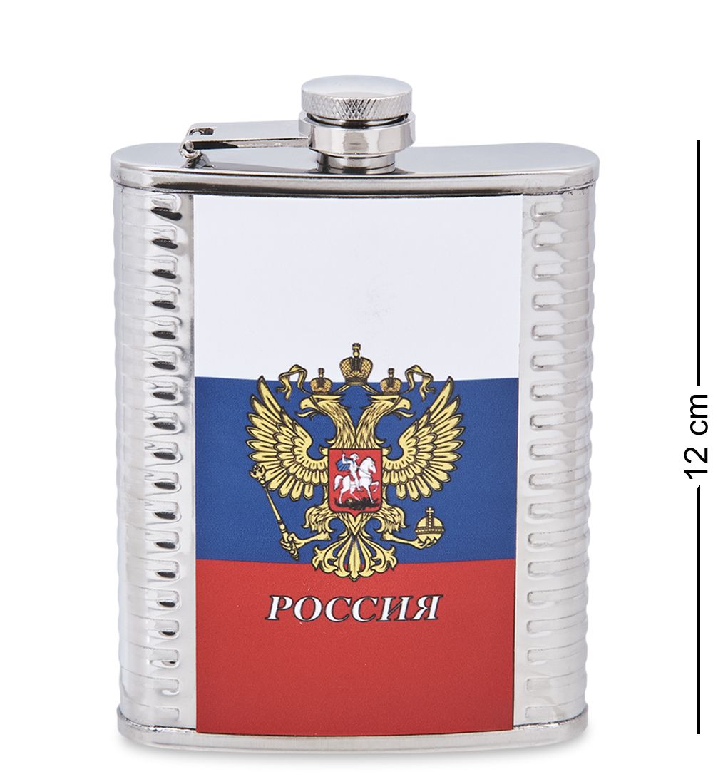 GT-81 Подарочный н-р фляжка с аксессуарами «Герб России» 250 мл