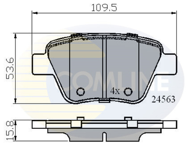 COMLINE - CBP02022-CML - Brake Pad Set, disc brake
