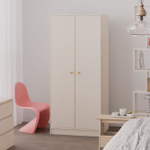 Шкаф для одежды, 74х55х175, Марм, распашной, в прихожую, со штангой, бежевый, Dipriz