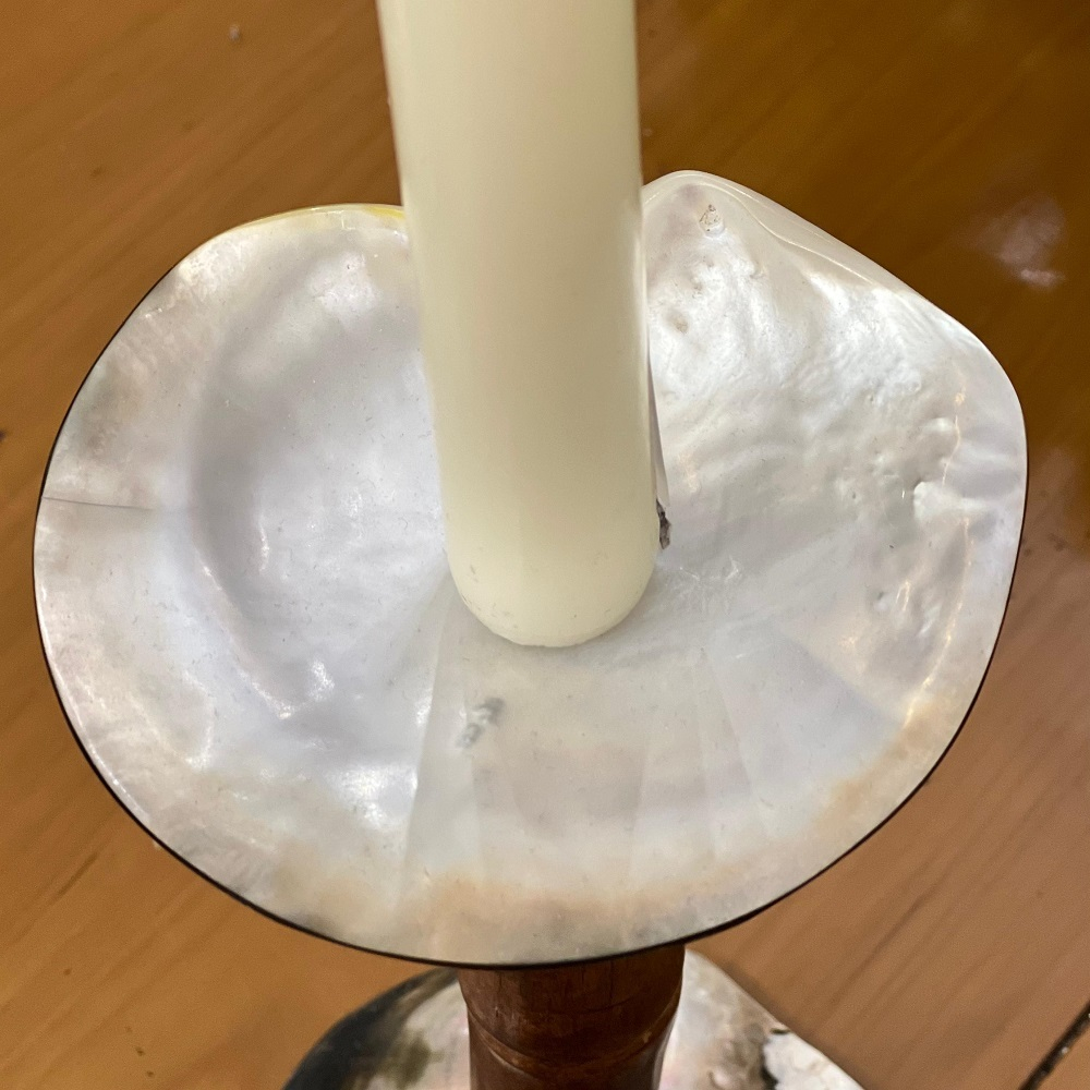 Подсвечник из бамбука 22 см