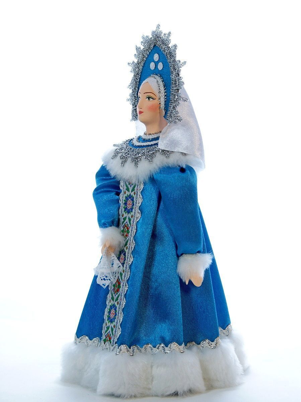 Кукла интерьерная Снегурочка под ёлку в русском костюме