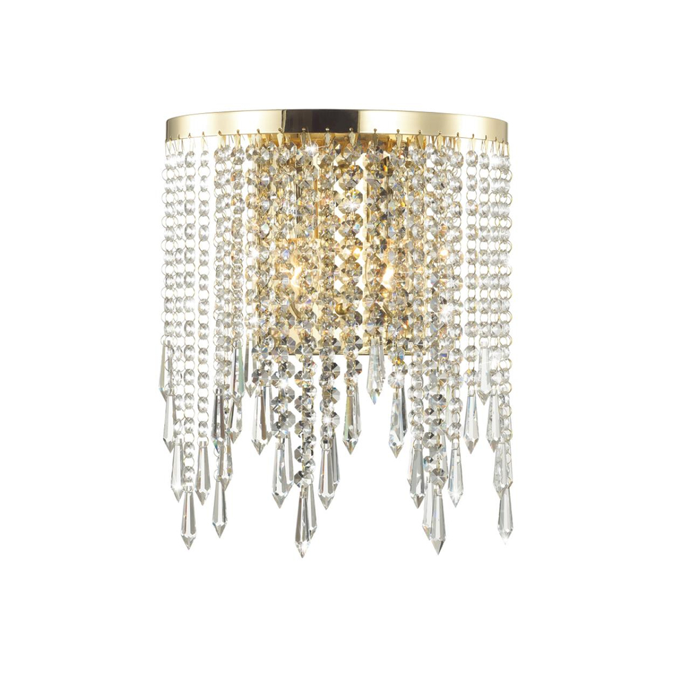 5028/2W MODERN ODL23 621 золотой/прозрачный металл/хрусталь Бра E14 2*40W CHOKKA