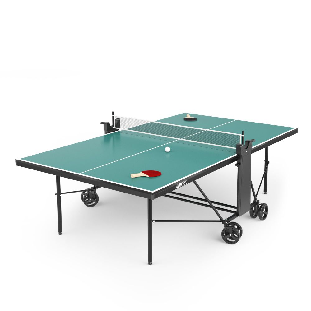 Теннисный стол UNIX Line Compact Outdoor 6mm ACP (Green) всепогодный