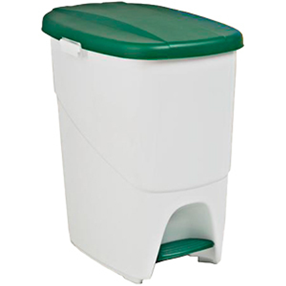Ведро для мусора с педалью 25 л. ABS NOFER 14018.W белый