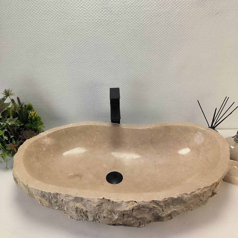Раковина из мрамора Erozy Cream EM-62828 81*46*16 17