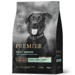 Premier Dog Medium Lamb&Turkey Сухой корм для взрослых собак средних пород с ягненком и индейкой, 3 кг