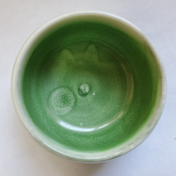 310002.2 Пиала "Зеленый песок", 100мл, d=8см, h=4,5см, керамика